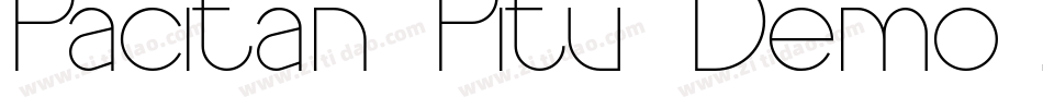 Pacitan Pitu Demo字体转换